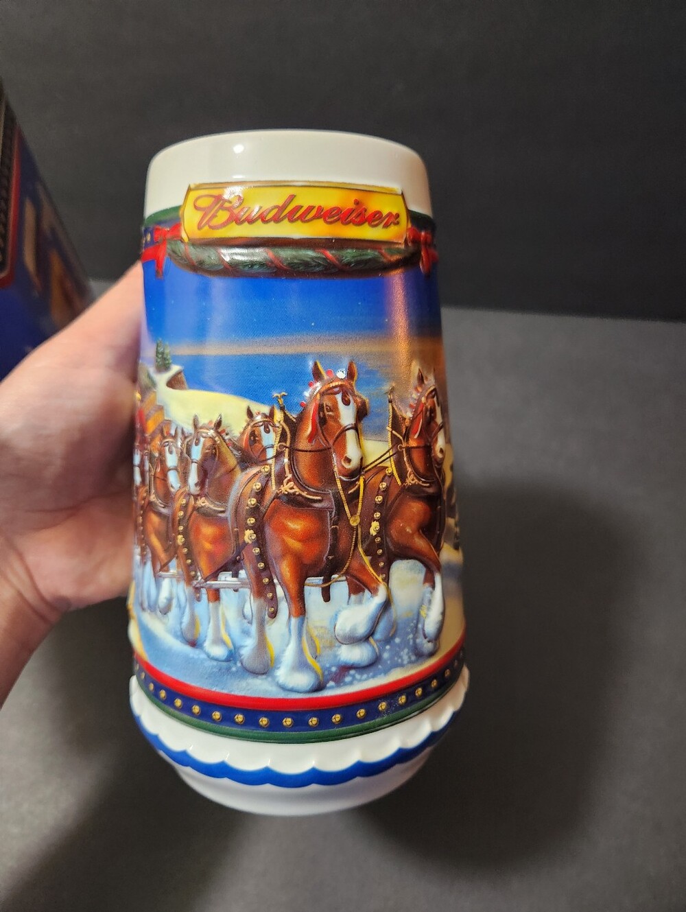 2002 Budweiser Holiday Stein